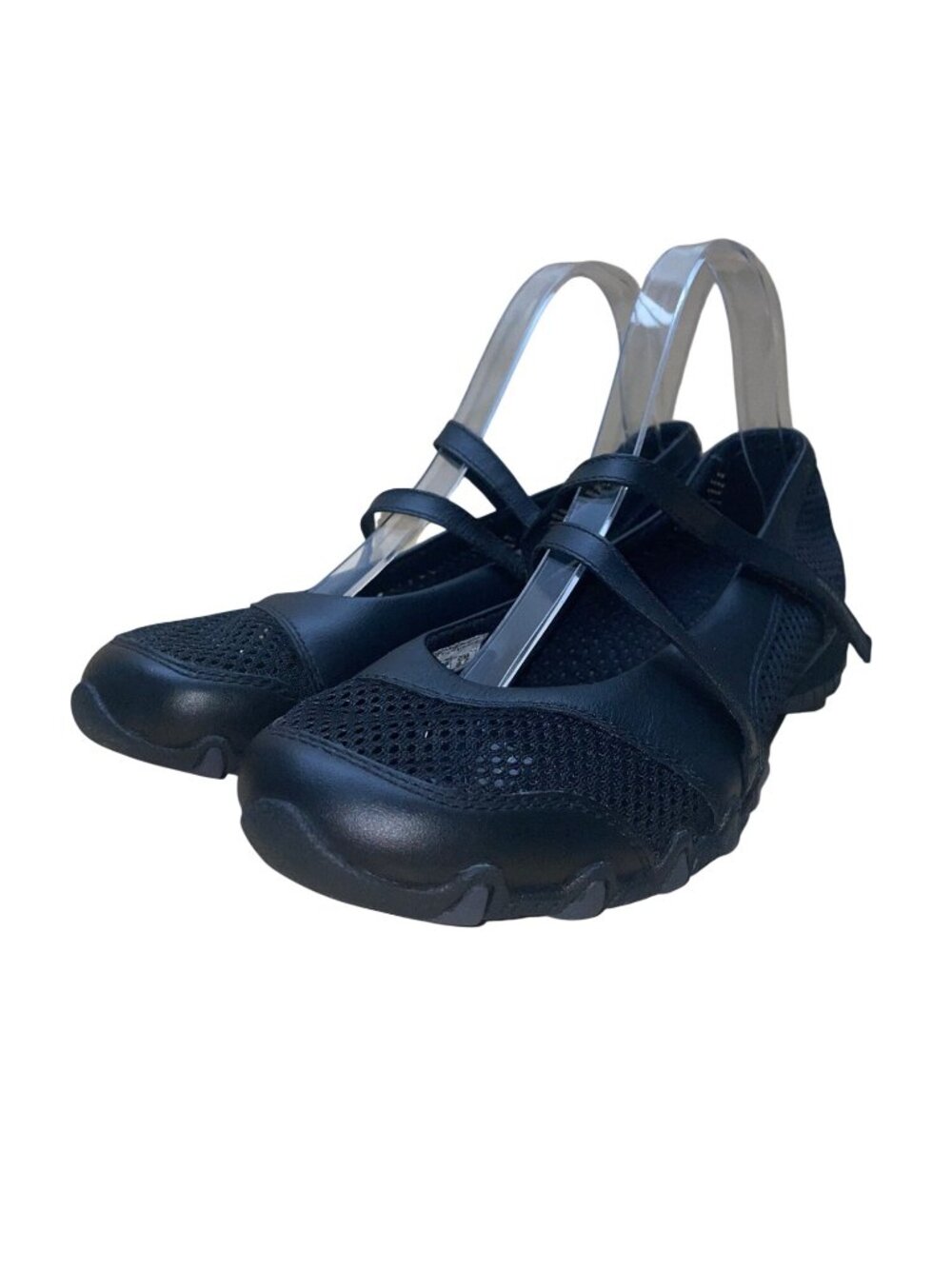 Skechers Women’s Black Leather & Textile Blend Mary Jane Style Shoes Size 10 - Picture 3 of 9